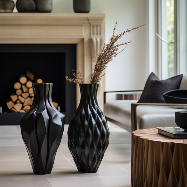 handcrafted sculptural vase for home decor 