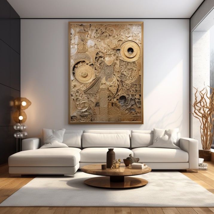 luxury designer wall art - living room essentials